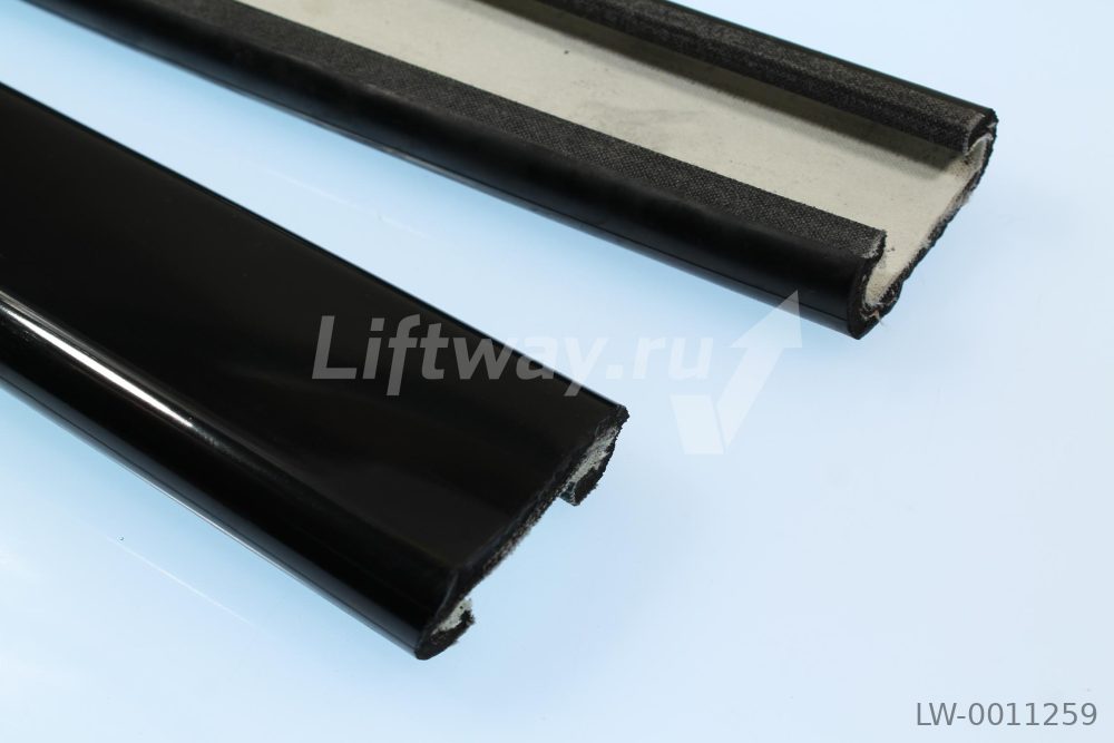 Поручень резиновый тип T79-k (Kone) черный Slimline 80мм слайдер SF (Semperit Австрия)