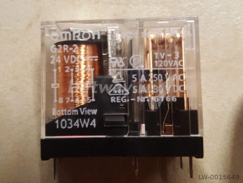 Реле G2R-2 катушка 24VDC контакты под пайку