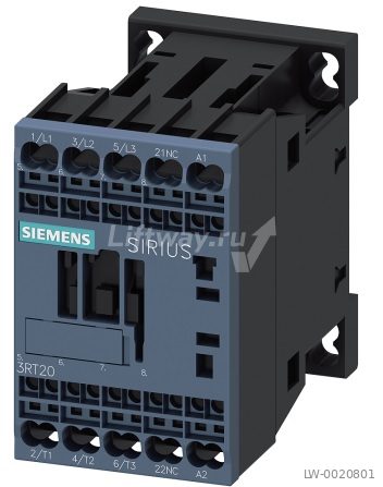 Контактор 3P  5.5кВт/400В 1НЗ 110VAC  50/60 Гц типоразмер S00 пружинные клеммы