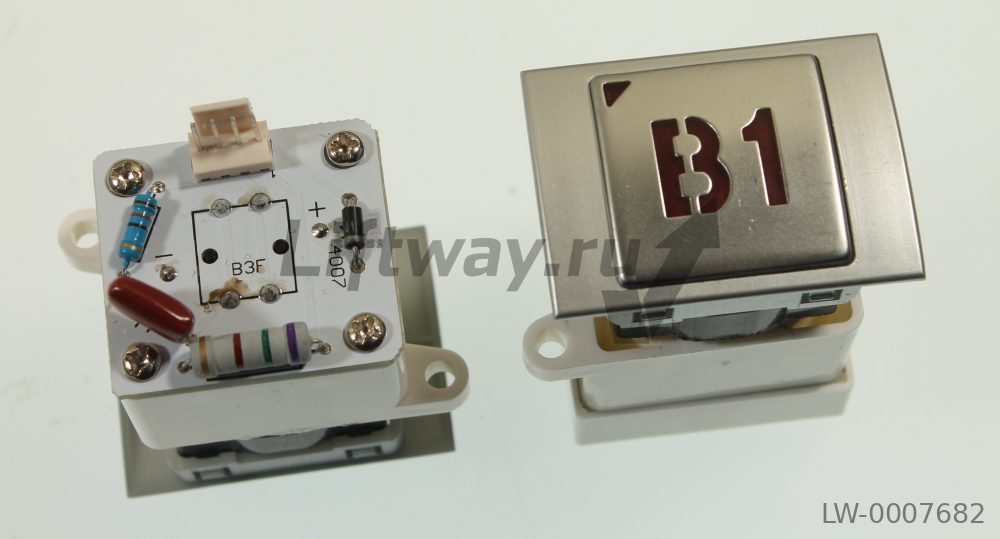 Кнопка "B1" (красн) KA142 LG-Sigma типы панелей S22 S42 S13