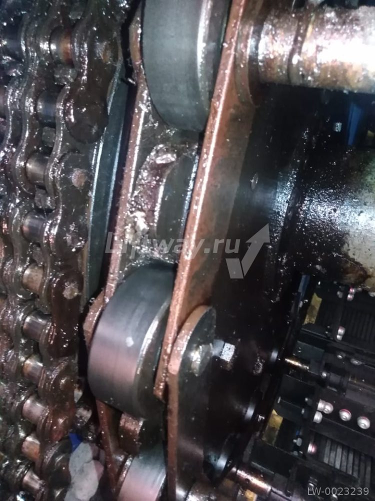 Комплект цепи траволатора для 10-ти паллет ролик 70x25 шаг 133,33мм диаметр пальца 14,63 мм