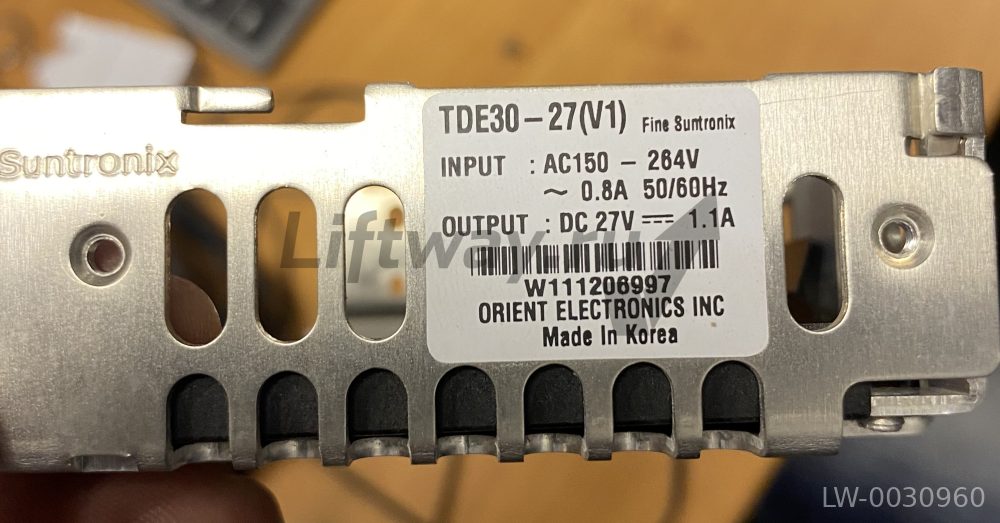 Блок питания TDE30-27 (V1) Вход: 150-264VAC/0,8A Вых: 27VDC/1,1A