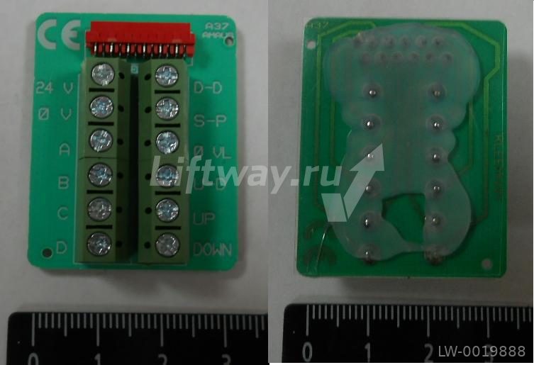 Переходная плата с раъемами для дисплея DM212 (без кабелей)