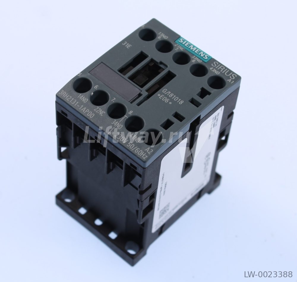 ВСПОМОГАТЕЛЬНОЕ РЕЛЕ, 3НO+1НЗ, AC 230 V, 50/60 ГЦ, ВИНТОВЫЕ ЗАЖИМЫ, ТИПОРАЗМЕР S00