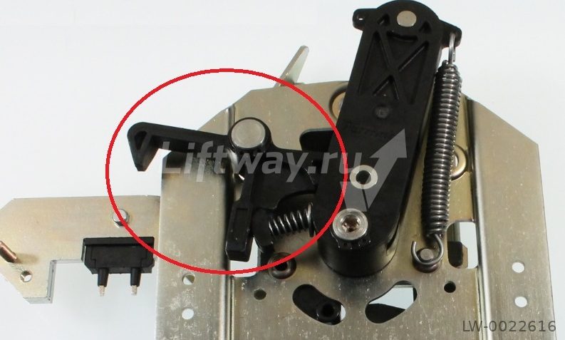 Замок-качалка пластиковый отводки Fermator Premium PM - 40/10 VF SLIM