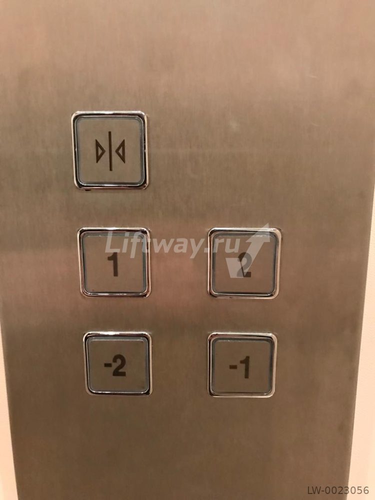 Кнопка приказа "2" RP42 1НО/НЗ 12/24В красная подсветка ( 2 разъема) LED плата INOX