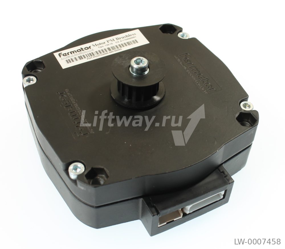 Мотор привода дверей Fermator Premium со шкивом HTD и энкодером (ORONA 120/10 V3F5)