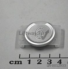 Нажимной элемент "6" тип Sigma, корпус и символ серебро