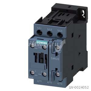 КОНТАКТОР, 3 ПОЛ., AC-3, 15КВТ/400В, БЛОК-КОНТАКТЫ 1НО+1НЗ, DC 24V , ТИПОРАЗМЕР S0