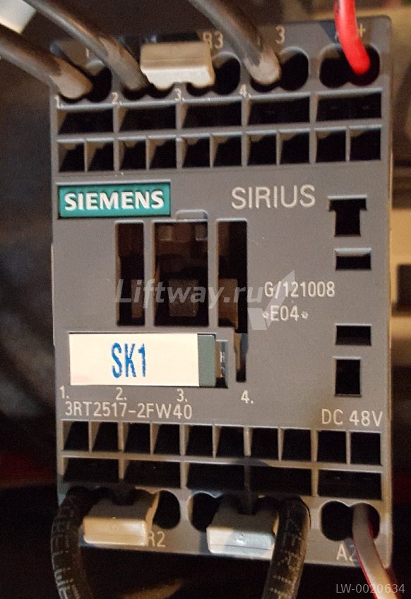 Контактор AC3,4 P, 5.5KW катушка DC48V , 2NO+2NC, типоразмер S00, пружинные клеммы с диодом