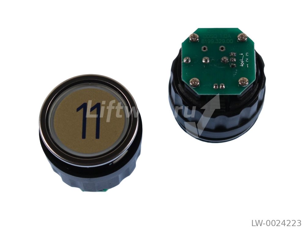 Кнопка приказа D2 "11" красная подсветка
