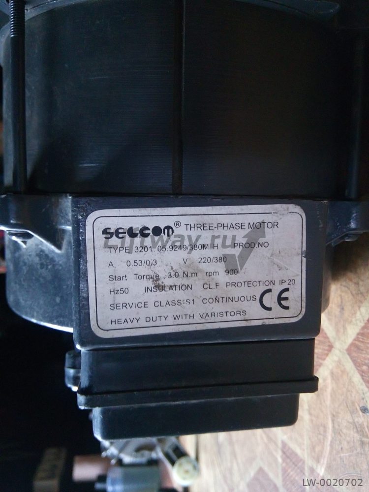 Двигатель привода дверей Selcom 220/380В 50Hz 900 об./мин