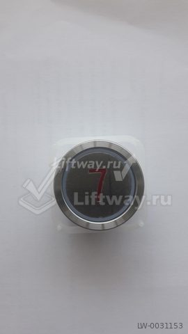 Кнопка приказа "7" тип BA213 круглая лифт BLT