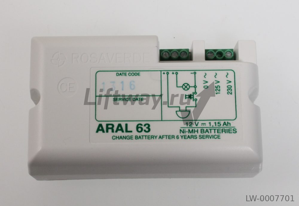 Блок питания Rosaverde ARAL 63 (12V, 1,15 Ah)