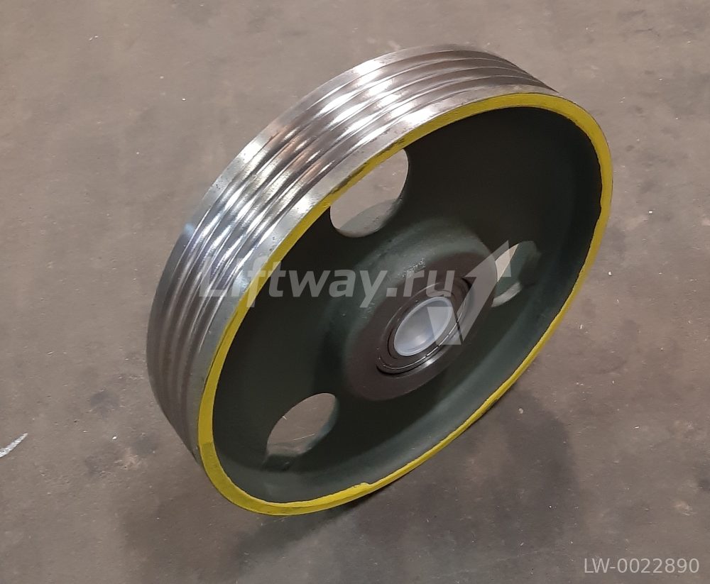 Отводной блок противовеса D440x84mm (обод) , 4x11mm, ступица 84mm, подш. 6212 2ZR, вал 60mm