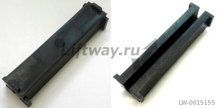 Вкладыш L=150 мм направляющая BFK 9 (паз 10) литой, копия оригинала, материал ТЭП