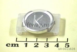 Нажимной элемент "K" тип Sigma, корпус и символ серебро