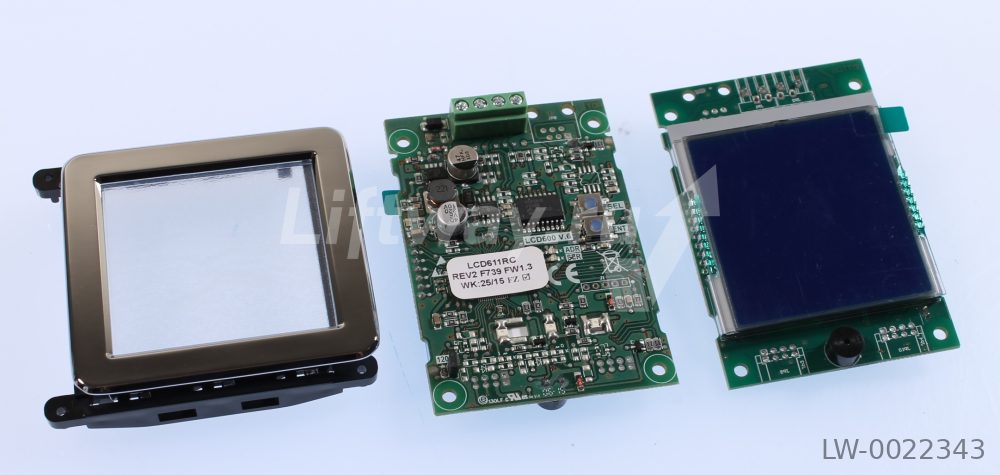 Индикатор в панель приказов кабины LCD611RC с рамкой