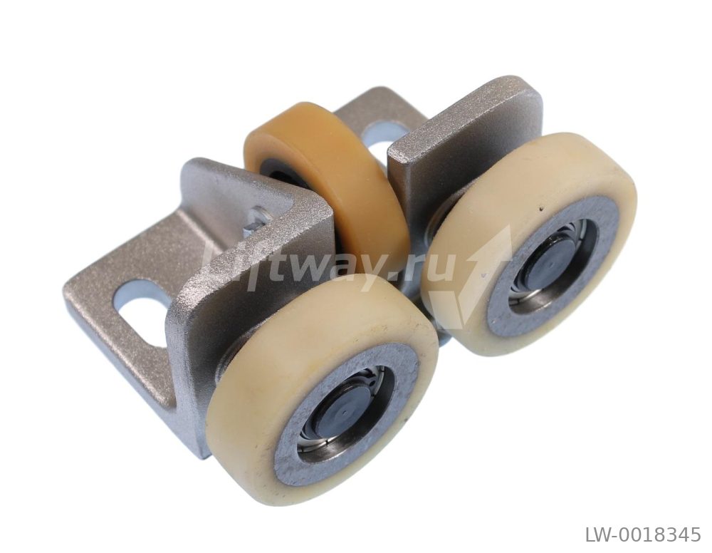 Башмак роликовый GG2 противовеса, 2x ролика ø 60 x 18 mm, 1x ролик ø 50 x 15 mm