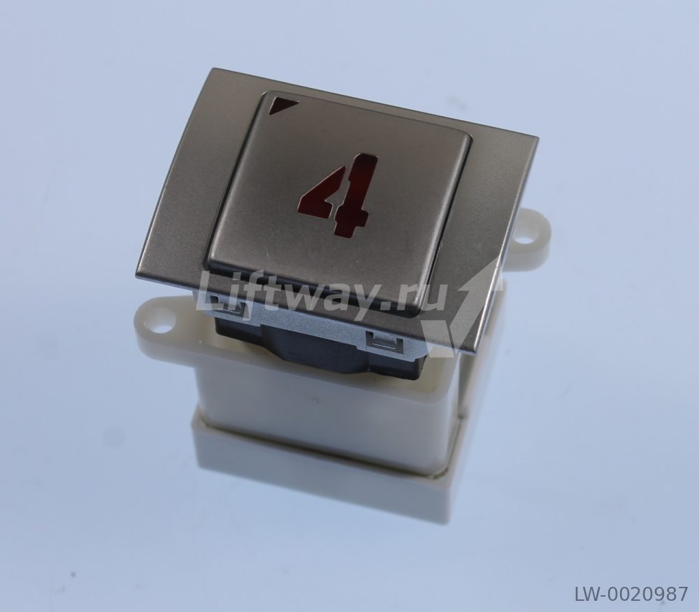 Кнопка "4" (красн) KA142 LG-Sigma типы панелей S22 S42 S13