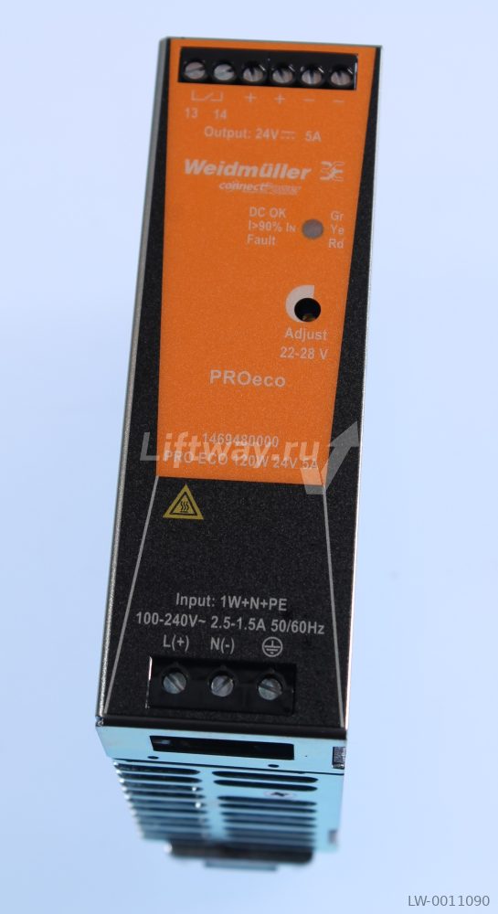 Блок питания вх.100-120V~3A, 200-240V~2A вых. 24V DC 5A 120W