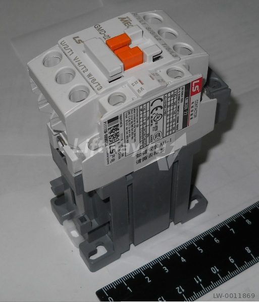 Контактор LS GMD-22 110VDC (3-фазы + 1НО+1НЗ) 22A 11кВт