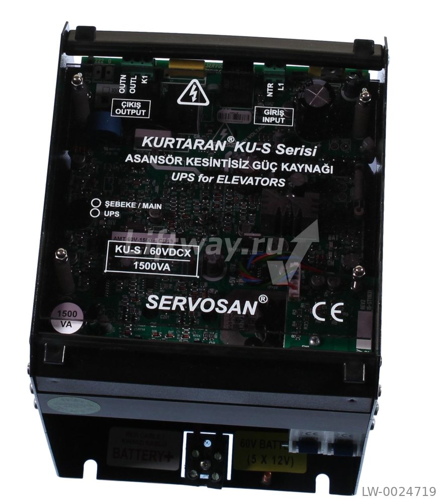 ИБП KU-S/60VDCX 1500VA (устройство эвакуации)