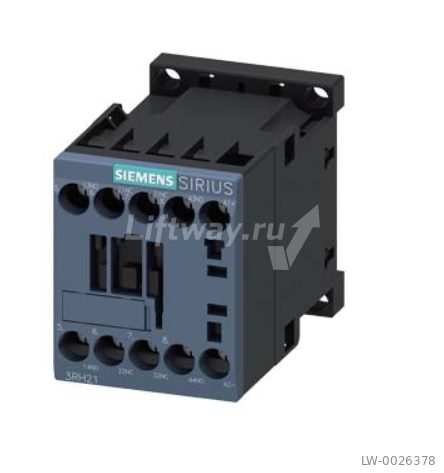 ВСПОМОГАТЕЛЬНЫЙ КОНТАКТОР, КОНТАКТЫ 2НО+2НЗ, DC 220V ТИПОРАЗМЕР S00, ВИНТОВЫЕ КЛЕММЫ