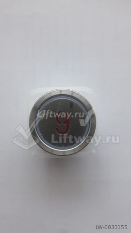 Кнопка приказа "9" тип BA213 круглая лифт BLT