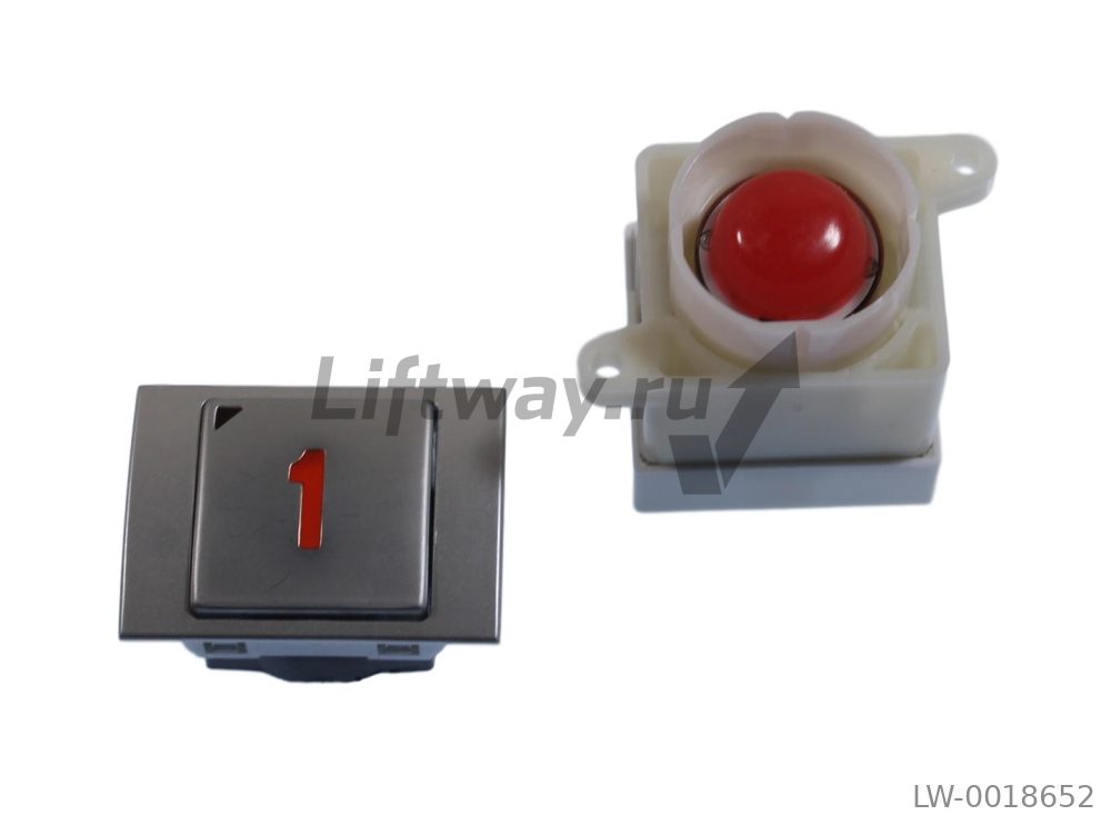 Кнопка "1" (красн) KA142 LG-Sigma типы панелей S22 S42 S13