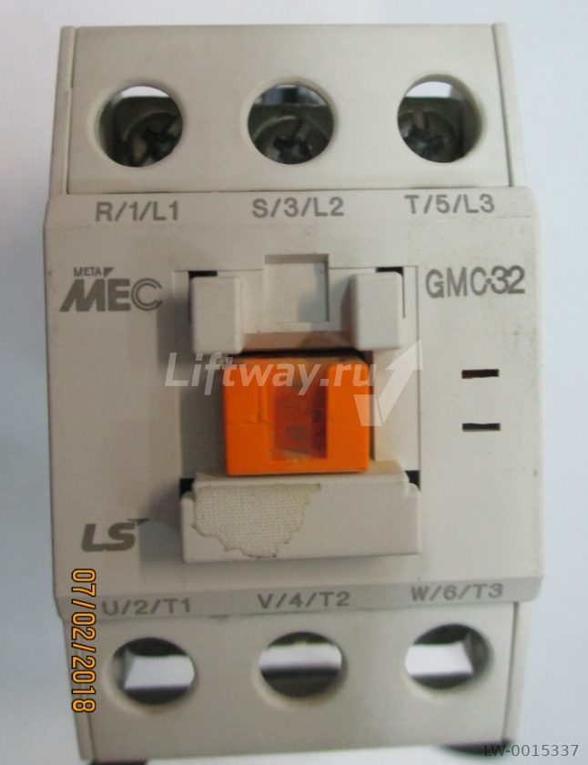 Контактор LS GMC-32 220VAC 50Hz 3-фазы с 1-м бок. доп контактом 2НО+2НЗ
