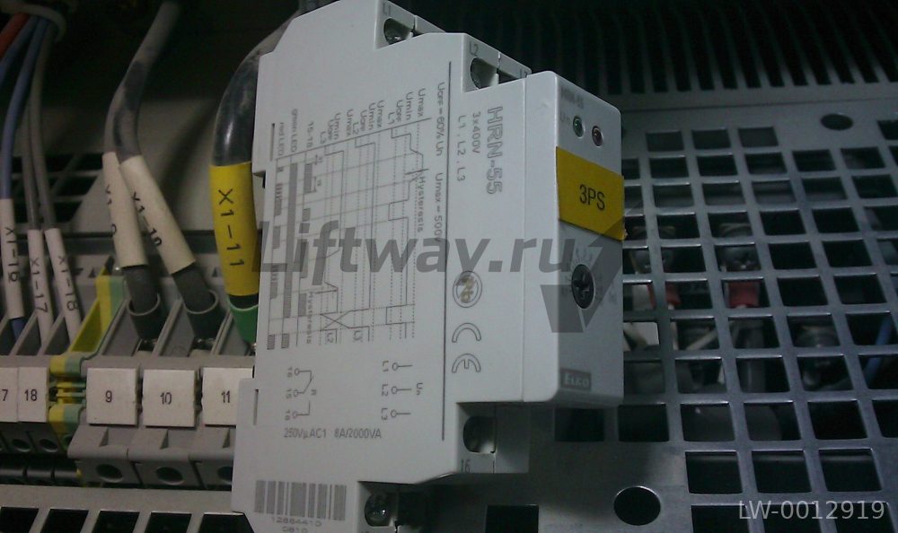 Устройство (реле) контроля фаз HRN-55 3x400V 8A