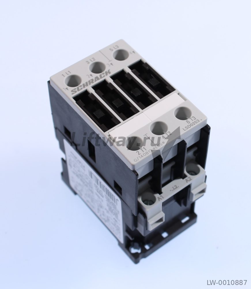 Контактор АС3 11 кВт/400В 25А, катушка 220VAC/50Гц, типоразмер S0, Schrack
