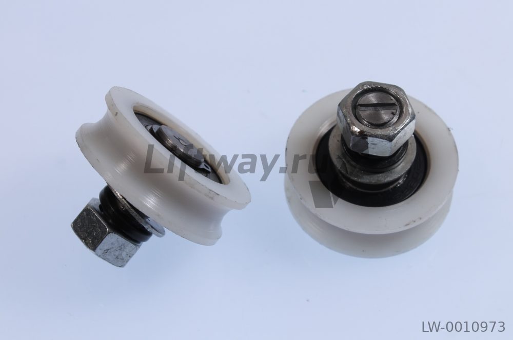 Ролик подвеса створок ДК/ДШ Sigma D=48мм, H=15мм, подшипник 6002, с осью