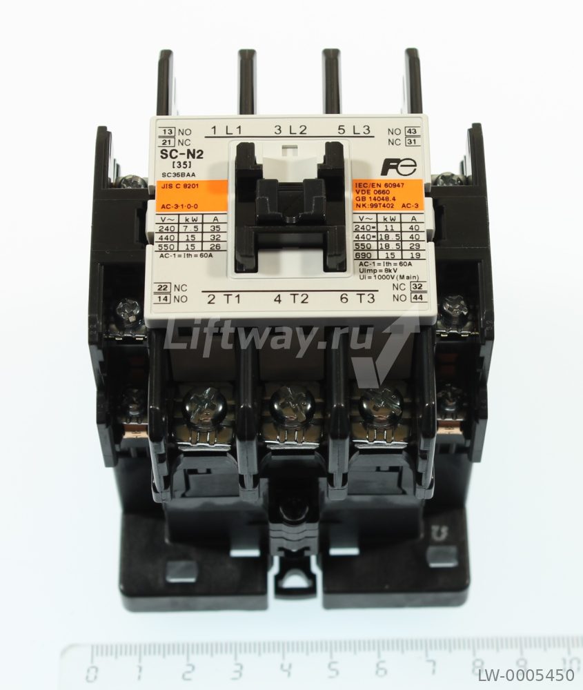 Контактор SC-N2, SC35BAA, 110VAC, 40A, 2НО и 2НЗ Fuji Electric