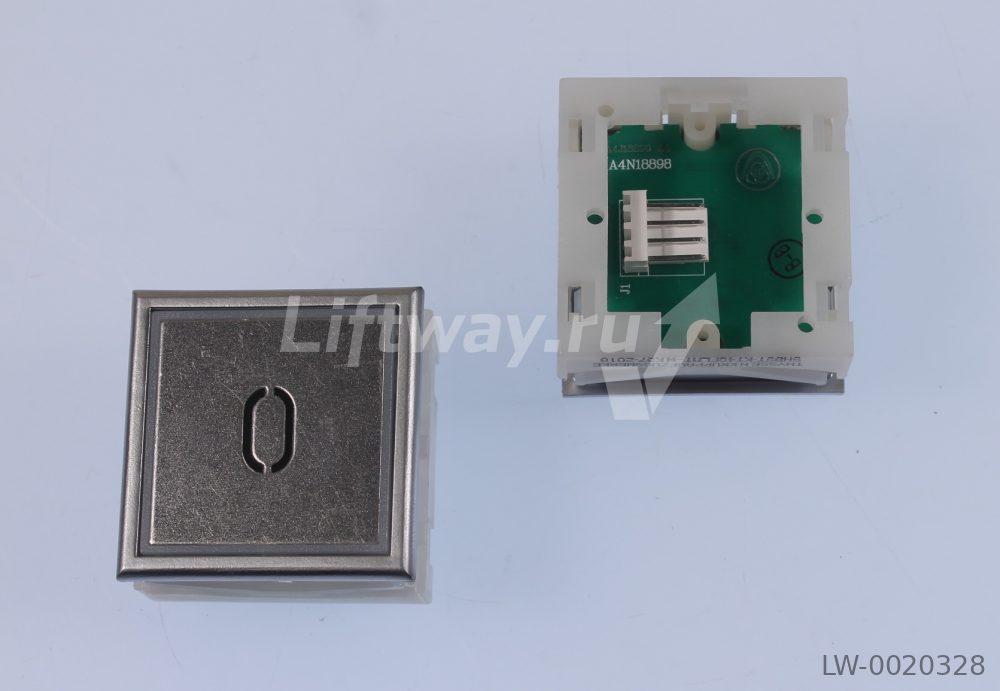 Кнопка "0" Thyssen KT40 STEP C 40х40мм (Европейский вариант) красная подсветка