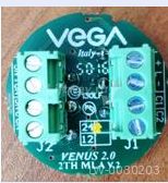 Кнопка приказа Vega Venus "ВЫЗОВ ДИСПЕТЧЕРА"  24В, желтая подсветка (разъем 2TH MLA)