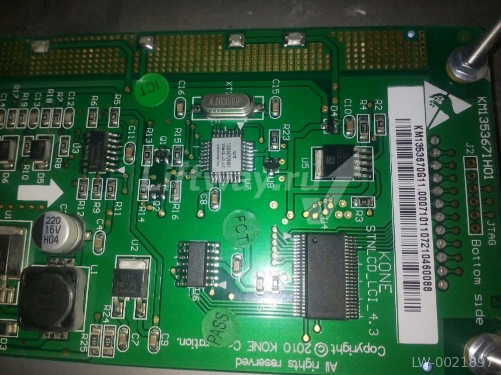 Плата этажного индикатора Kone STNLCD_LCI_4.3