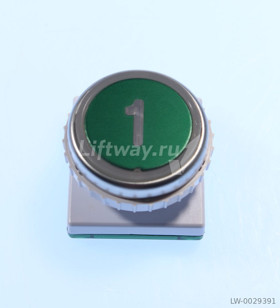 Кнопка приказа тип " 1" лифта IMEM зеленая подсветка