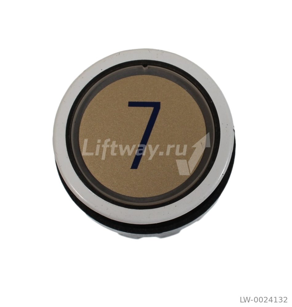 Кнопка приказа D2 "7" красная подсветка