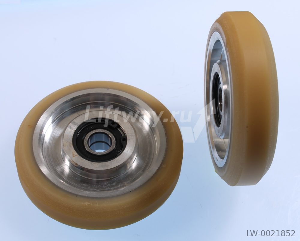 Ролик башмака D125/17 x 30/14мм VU 93°, 2 подшиника 6203 2RS без оси