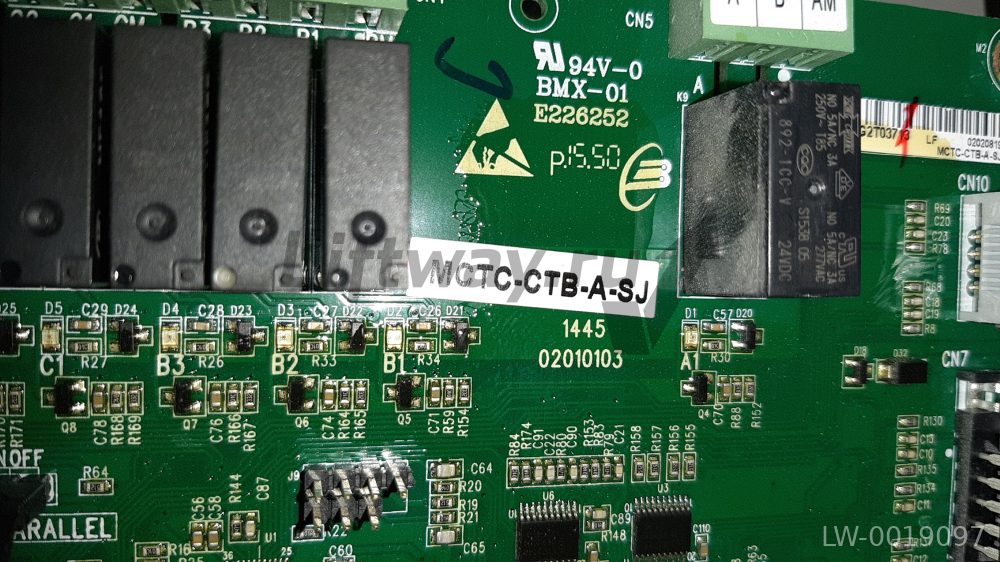 Плата PCB MCTC-CTB-A-SJ лифта SJEC