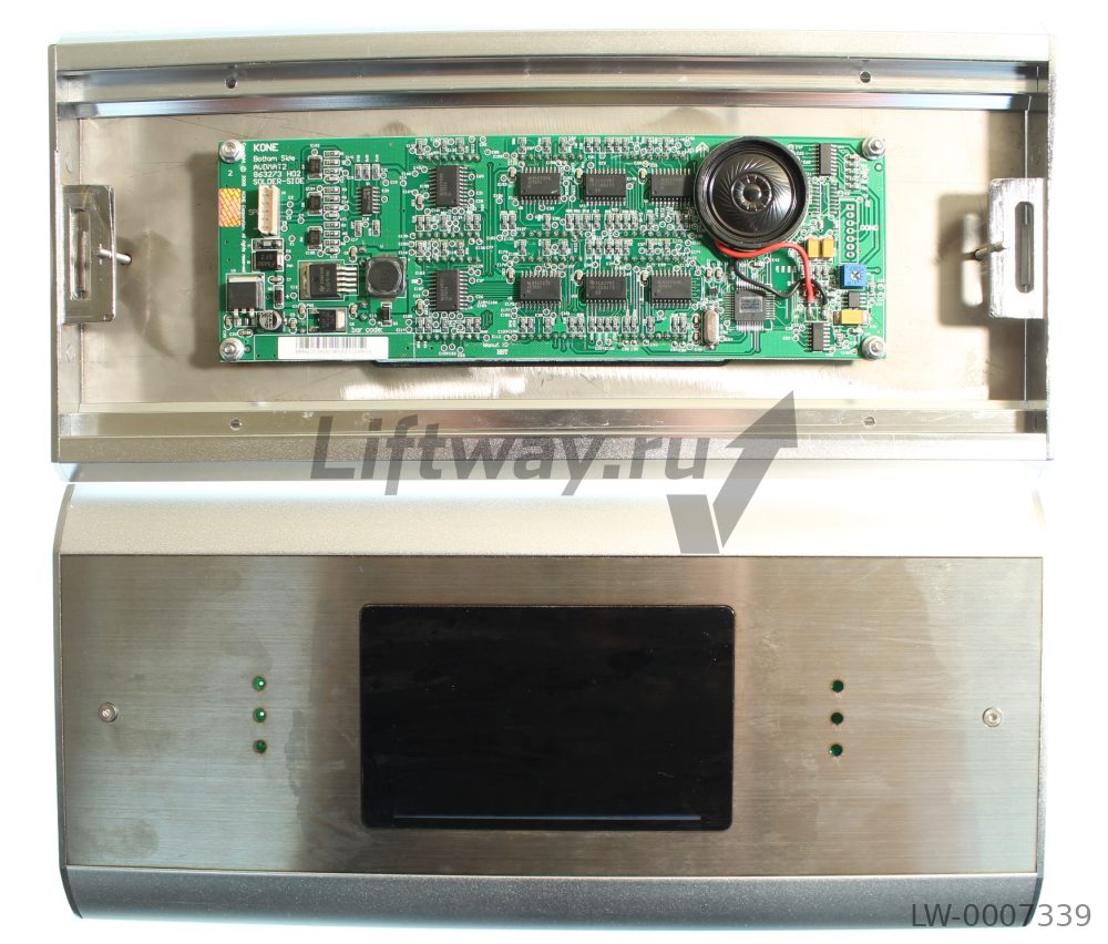 Индикатор этажный Kone в сборе с платой KM863270G02 AVDMAT2, точечная матрица, c гонгом