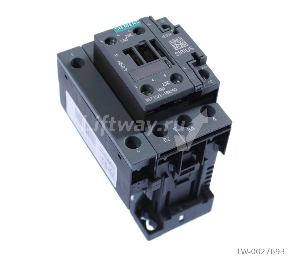 КОНТАКТОР 11кВт 220VDC 4-ПОЛЮСНЫЙ (2НО+2НЗ), ТИПОРАЗМЕР S0 ВИНТОВЫЕ ЗАЖИМЫ