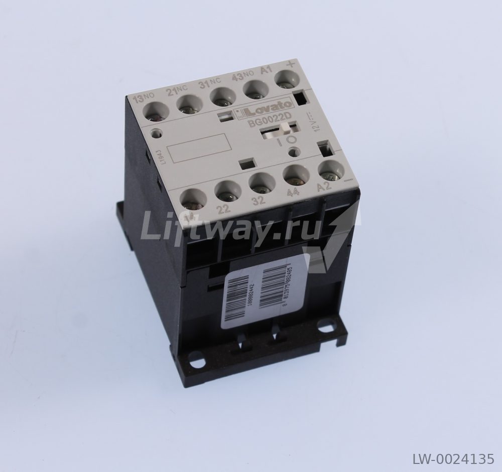 Миниконтактор BG00.22D катушка 12VDC (2НО+2НЗ)