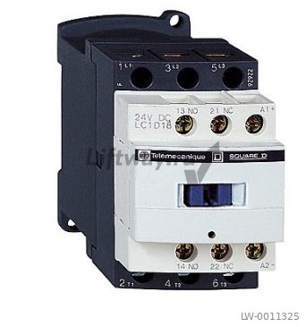 КОНТАКТОР.3Р,18A,НО+НЗ,24V-,ОГРАН.