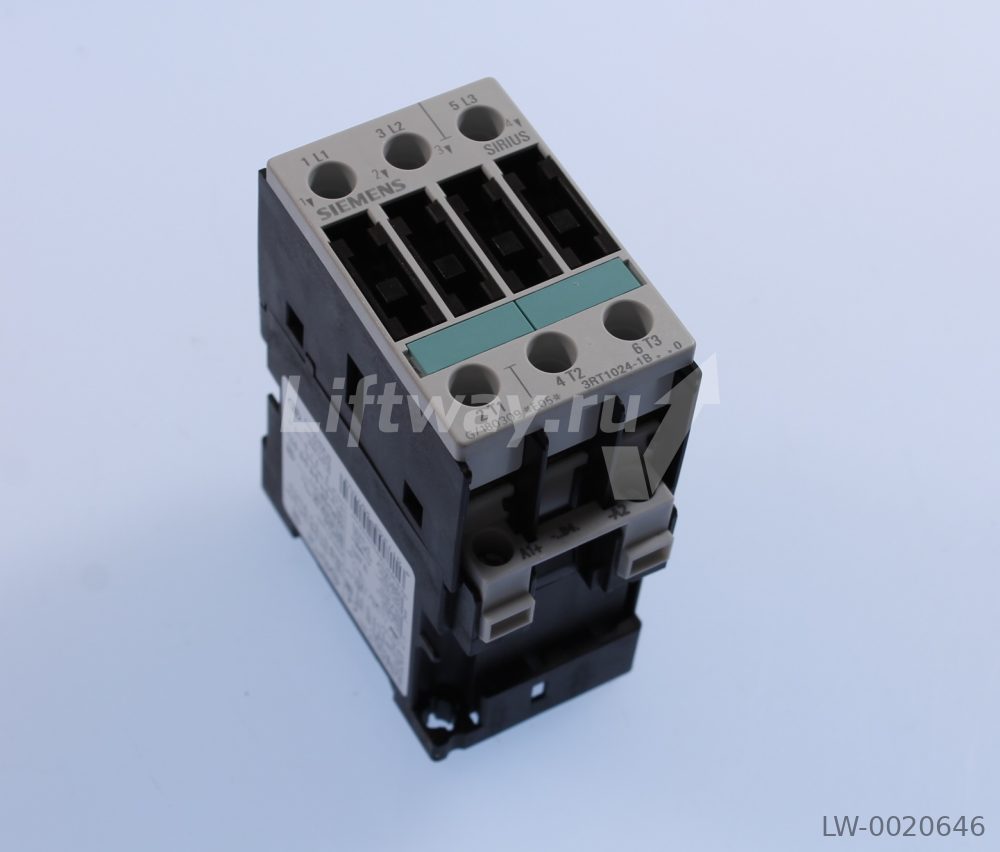 КОНТАКТОР 3P, AC-3, 5.5 КВТ/ 400 V, катушка DC 24 V, ТИПОРАЗМЕР S0, зажим под винт