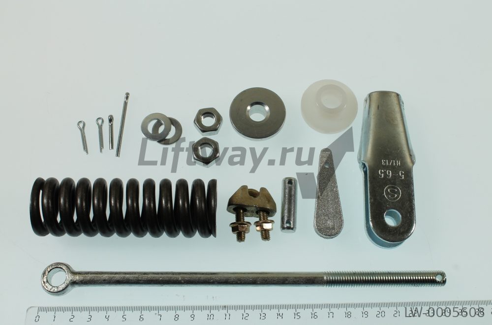 Коуш тягового каната D6,5 с несущей пружиной