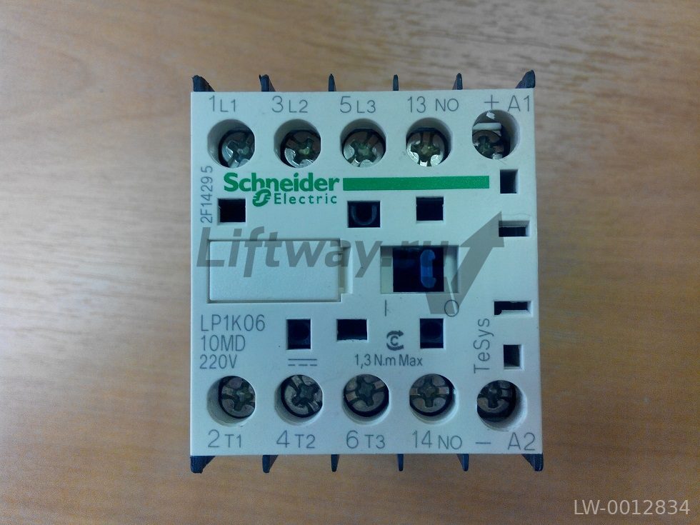 КОНТАКТОР K 3P,6 А,НО,220V DС,ЗАЖИМ ПОД ВИНТ