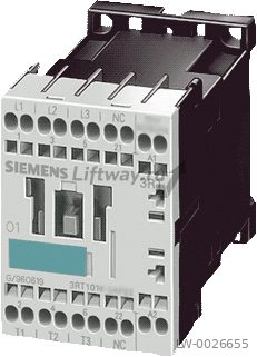 КОНТАКТОР, AC-3, 3 KW/400 V, 1НЗ, AC 110 V, 50 ГЦ, 3-ПОЛЮСА, ТИПОРАЗМЕР S00, ПРУЖИННЫЕ ЗАЖИМЫ
